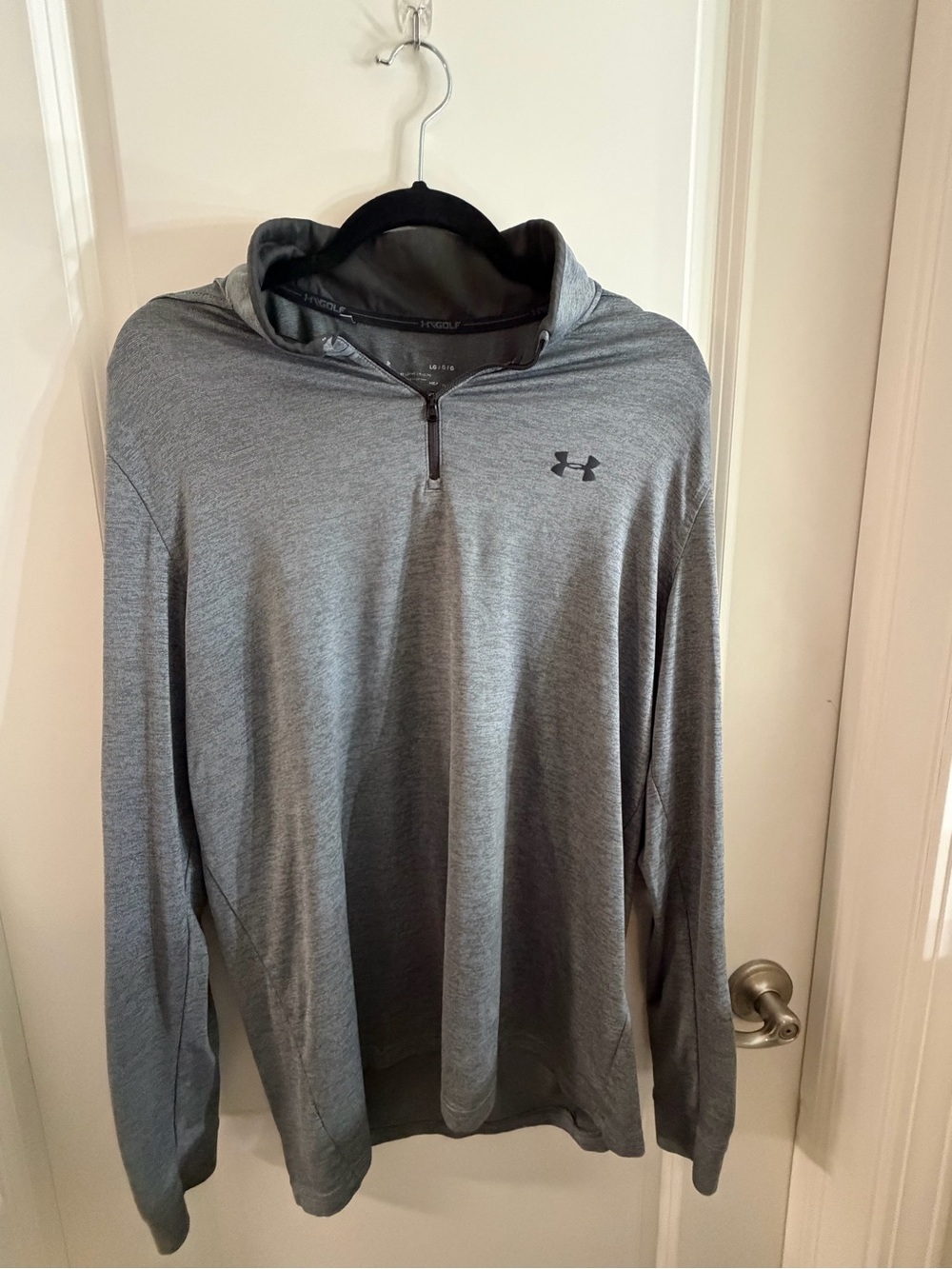 Under Armour Heather Gray 1/4 Zip Performance Hoodie